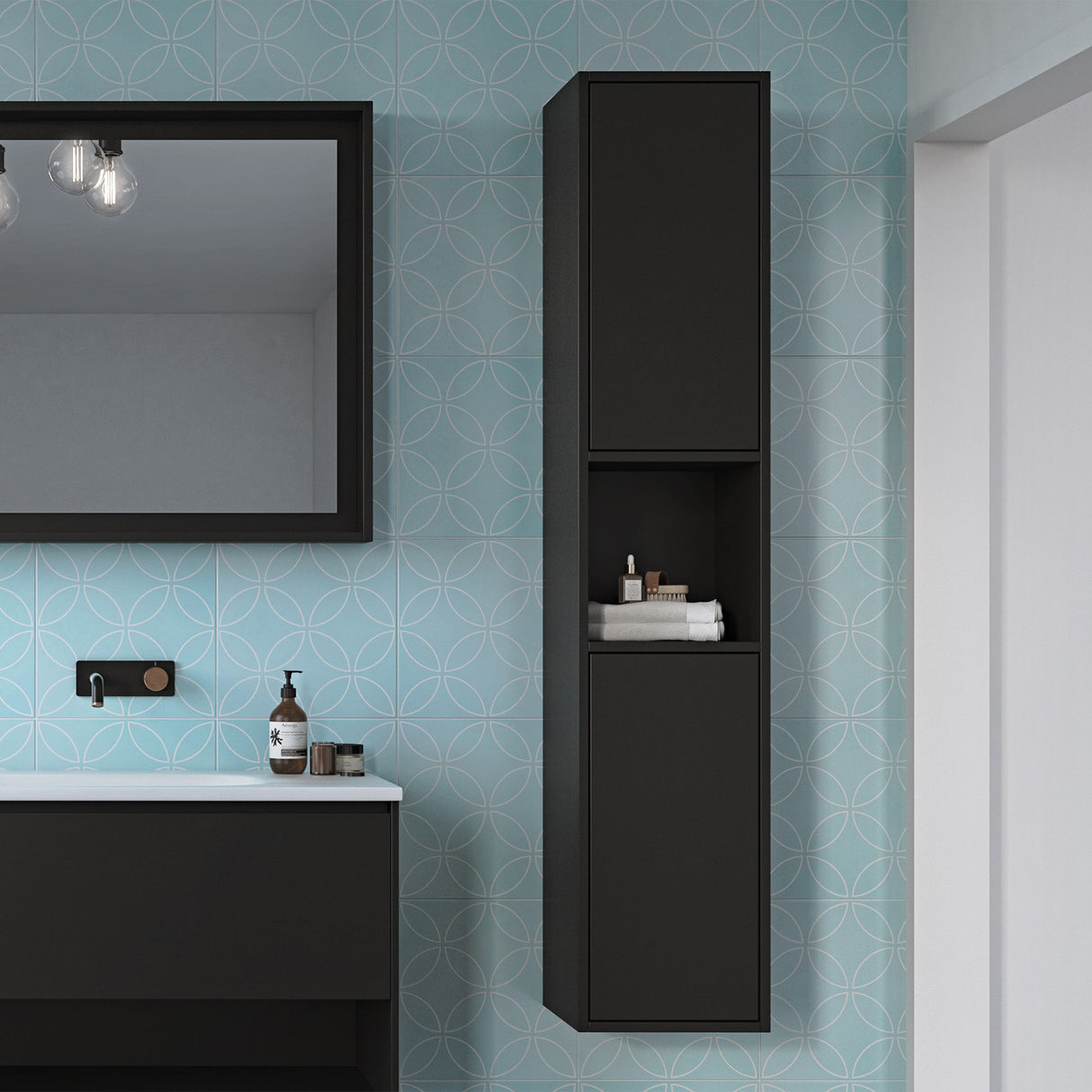 Hudson Box Tallboy 300mm Wall Hung Gold Collection