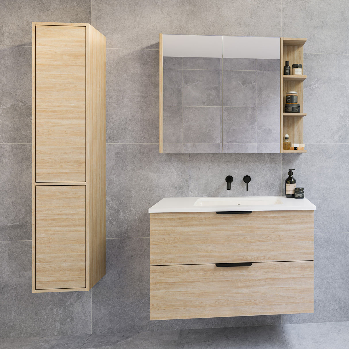 Hudson Tallboy 300mm Wall Hung Platinum Collection
