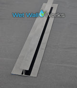 H Trim - Black - for Wet Wall Panels - 2400mm (h)