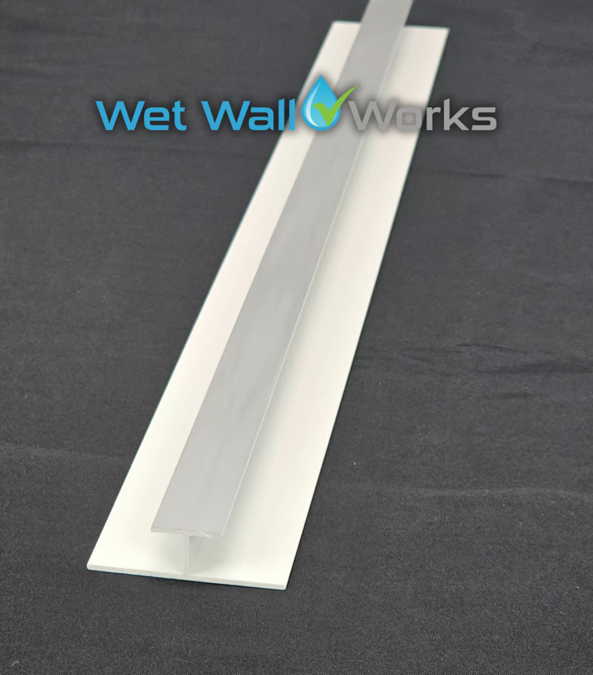 H Trim - Chrome - for Wet Wall Panels - 2400mm (h)