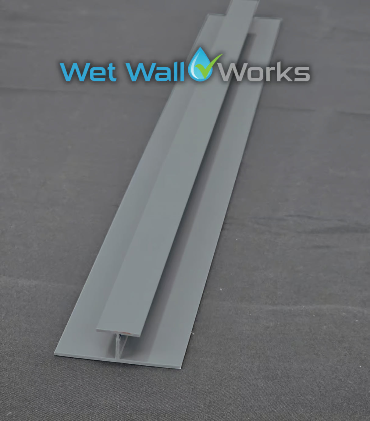 H Trim - Grey - for Wet Wall Panels - 2400mm (h)
