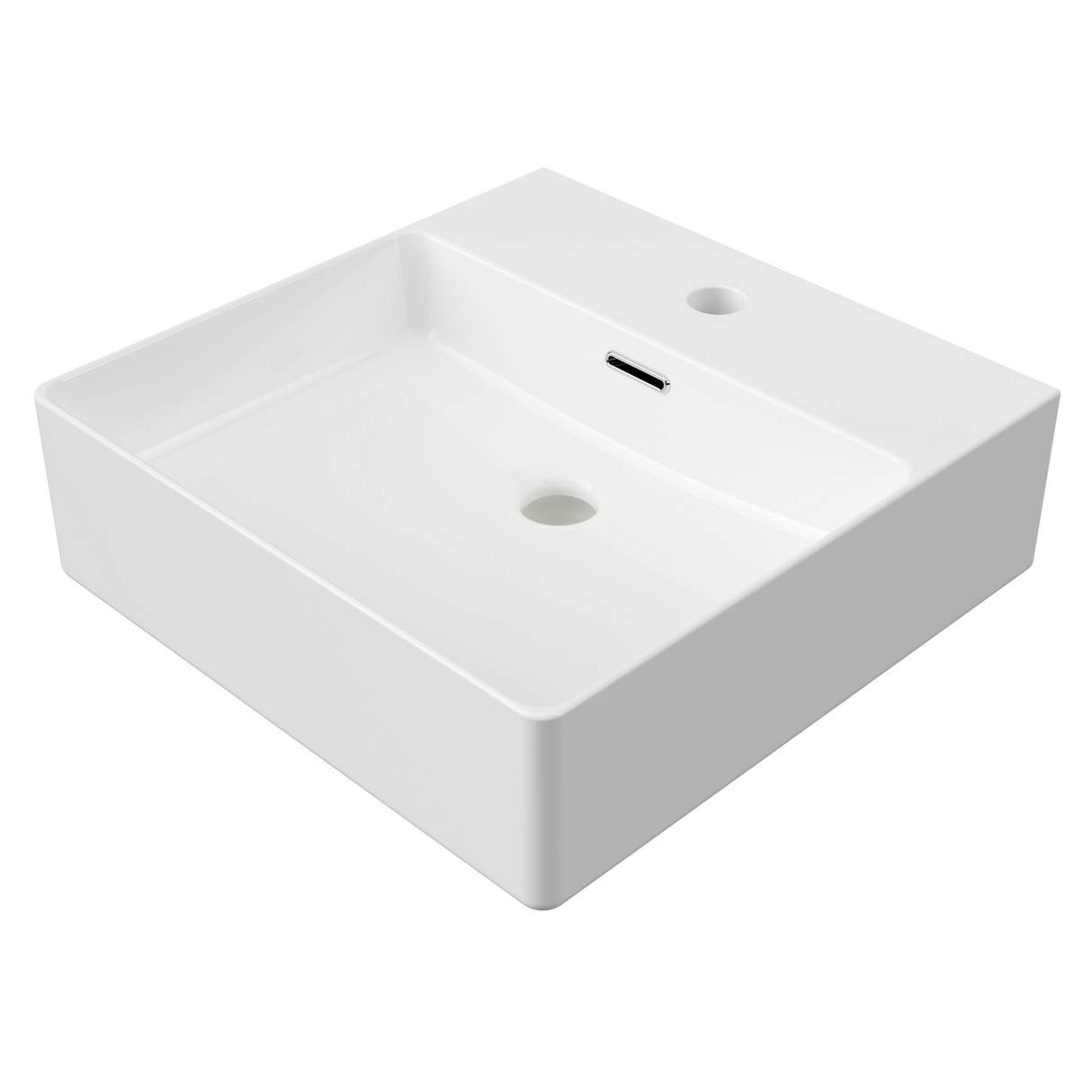 An image of Timberline's Iconic Basin 420mm White Gloss