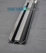 Internal Corner Trim - Black - for Wet Wall Panels - 2400mm (h)