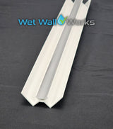 Internal Corner Trim - Chrome - for Wet Wall Panels - 2400mm (h)