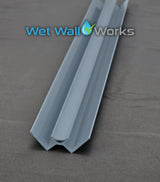 Internal Corner Trim - Grey - for Wet Wall Panels - 2400mm (h)