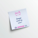 An image of a post-it note with a bathtub and words saying Image coming soon, and the Inhouse Trade Centre logo