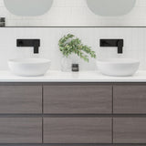 A lifestyle image of Timberline's Jessie Basin 320mm White Matt