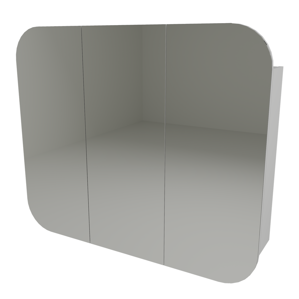 Jazz Arch Mirror Cabinet 1200mm Three Door Platinum Collection (JZA-SC-1200-3-P)
