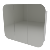 Jazz Arch Mirror Cabinet 1200mm Three Door Platinum Collection (JZA-SC-1200-3-P)