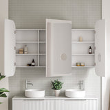 Jazz Arch Mirror Cabinet 1500mm Three Door Platinum Collection (JZA-SC-1500-3-P)