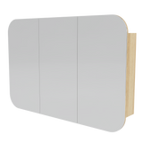 Jazz Arch Mirror Cabinet 1500mm Three Door Gold Collection (JZA-SC-1500-3-G)