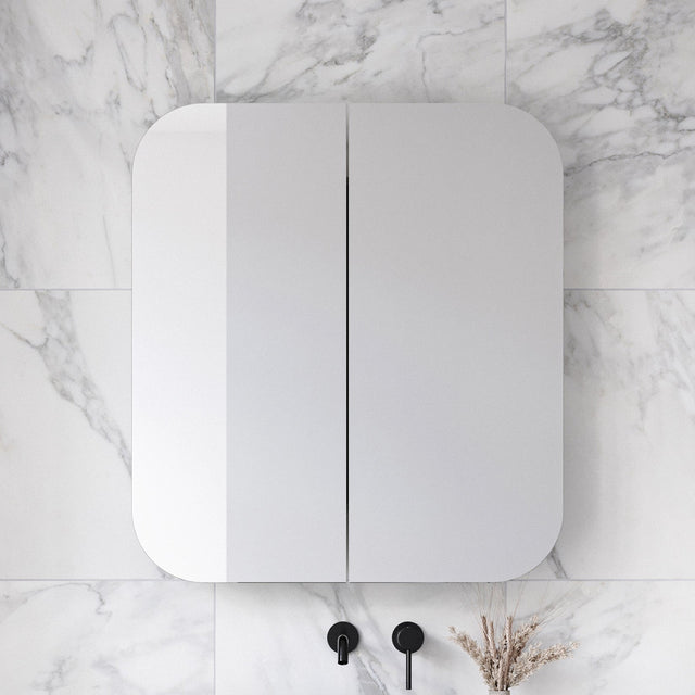 Jazz Arch Mirror Cabinet 900mm Double Door Platinum Collection (JZA-SC-900-D-P)
