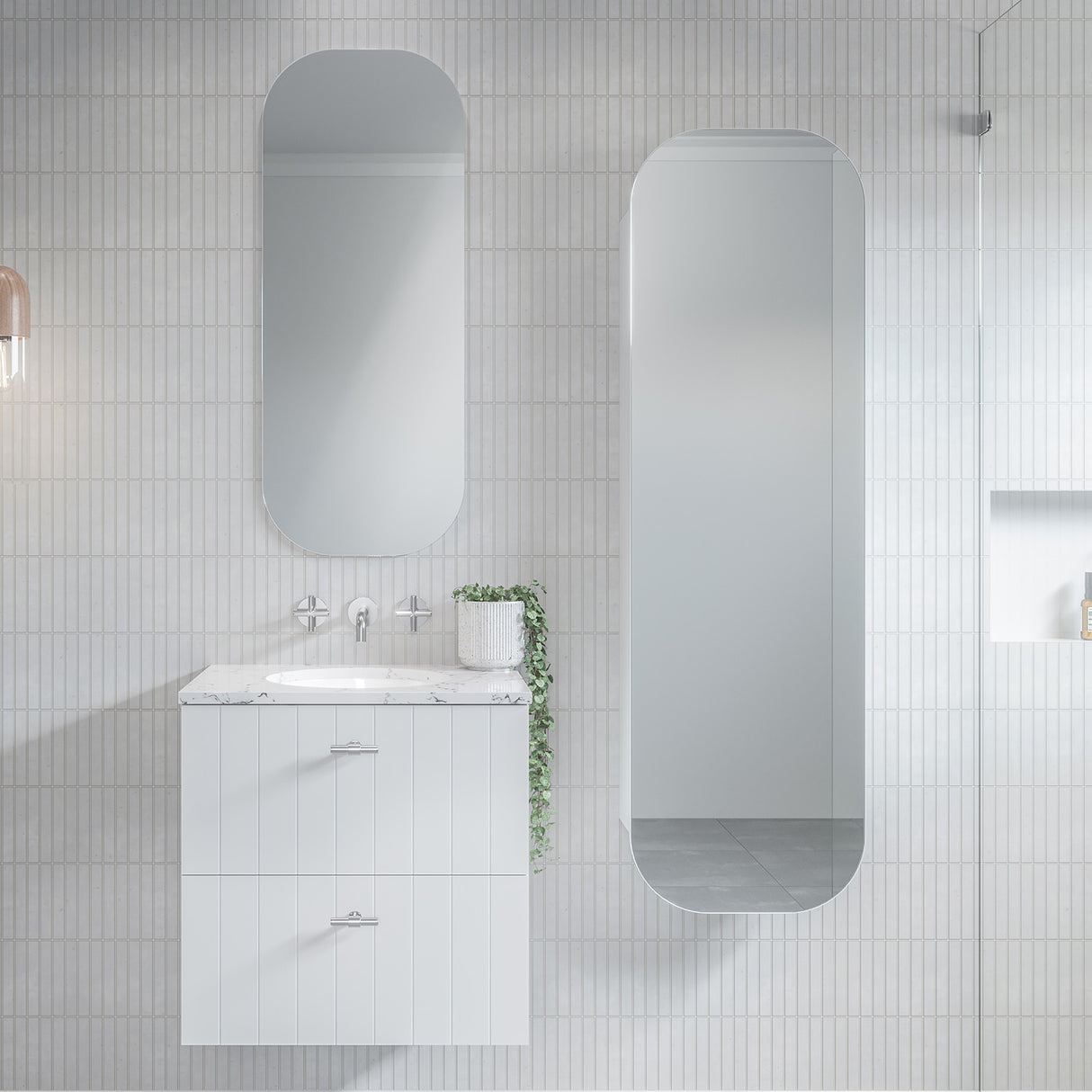 Jazz Arch Tallboy 400mm Wall Hung Gold Collection