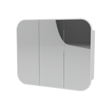 Jazz Arch Frame Mirror Cabinet 1230mm Three Door Platinum Collection (JZAF-SC-1230-3-P)