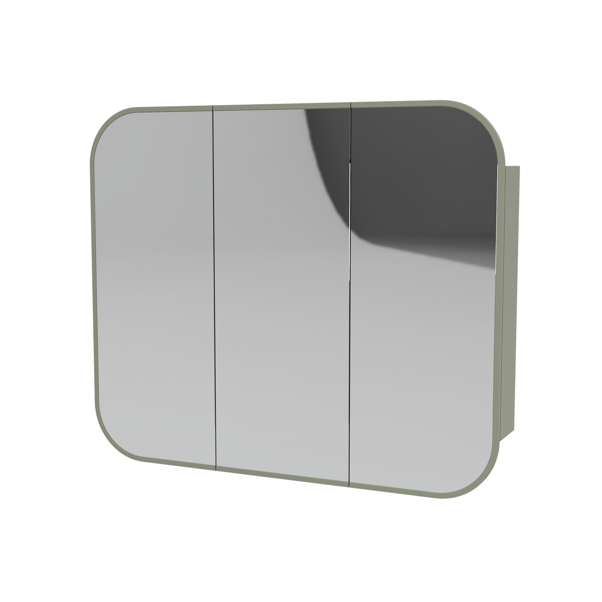 Jazz Arch Frame Mirror Cabinet 1230mm Three Door Platinum Collection (JZAF-SC-1230-3-P)