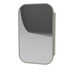 Jazz Arch Frame Mirror Cabinet 630mm Single Door Platinum Collection (JZAF-SC-630-S-P)