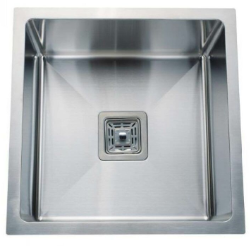 Single Square Bowl Stainless Steel Kitchen Sink Square Waste KSS-330