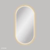 Empire LED Urban Brass Framed Mirror, 600 x 1200mm