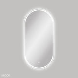 Empire LED Matt White Framed Mirror, 600 x 1200mm