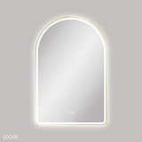 Valentina LED Urban Brass Framed Mirror, 600 x 900mm