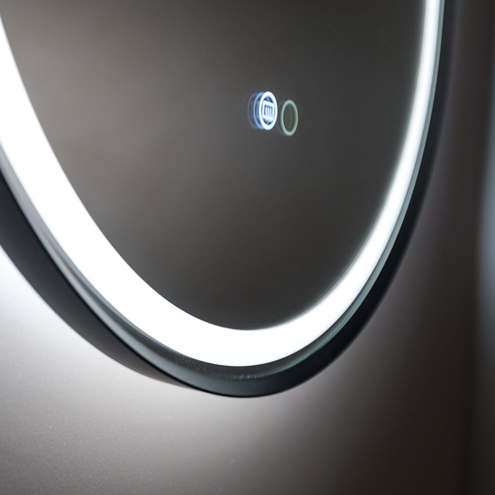 Reba LED Urban Brass Framed Mirror, 700mm
