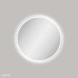 Reba LED Matt White Framed Mirror, 700mm