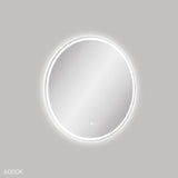 Reba LED Matt White Framed Mirror, 700mm