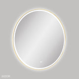 Reba LED Urban Brass Framed Mirror, 900mm