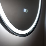 Reba LED Urban Brass Framed Mirror, 900mm