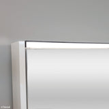 1200 LED Mirror Cabinet with Display Shelf, Satin Black