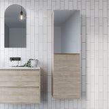 Lincoln Mirror Tallboy 450mm Wall Hung Platinum Collection
