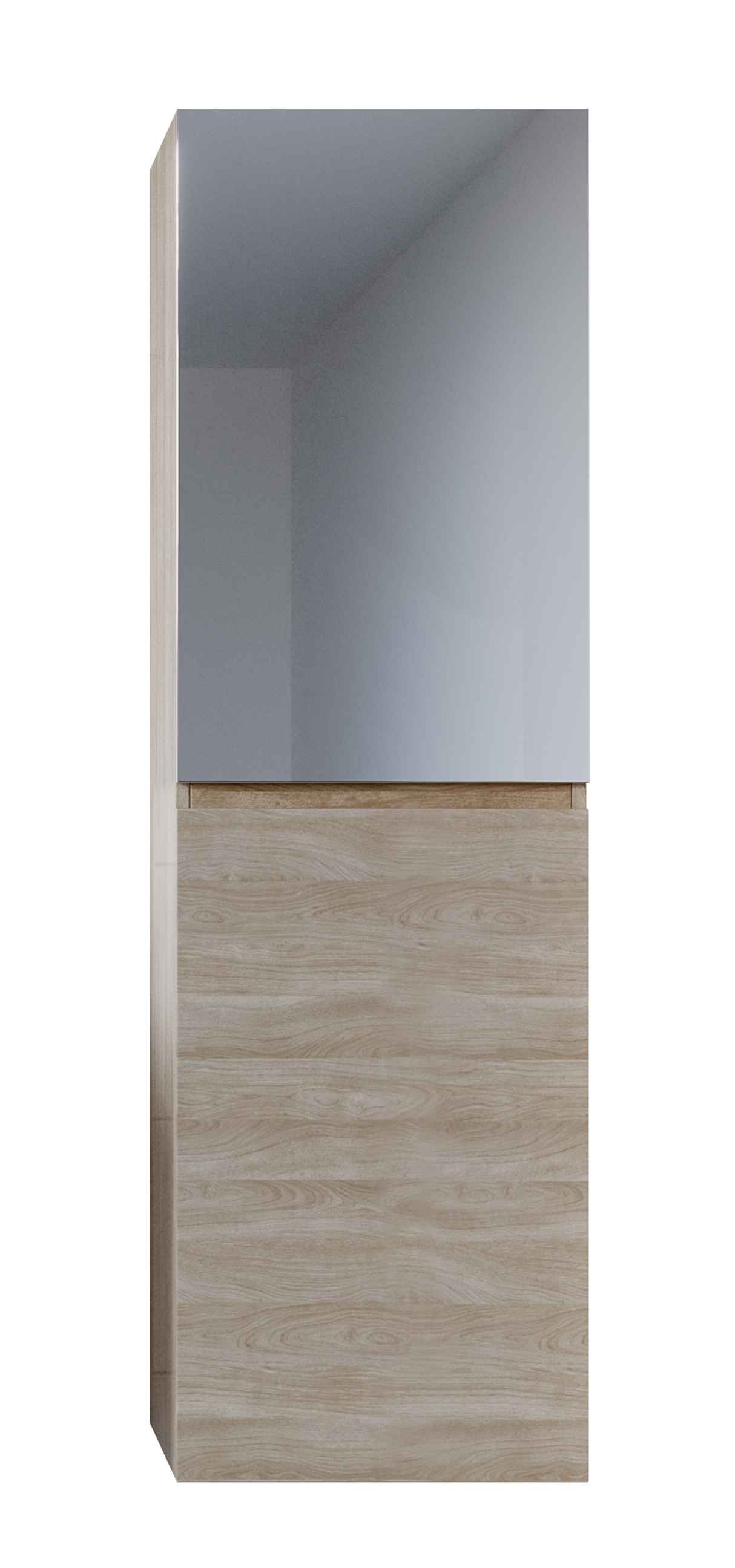 Lincoln Mirror Tallboy 450mm Wall Hung Platinum Collection