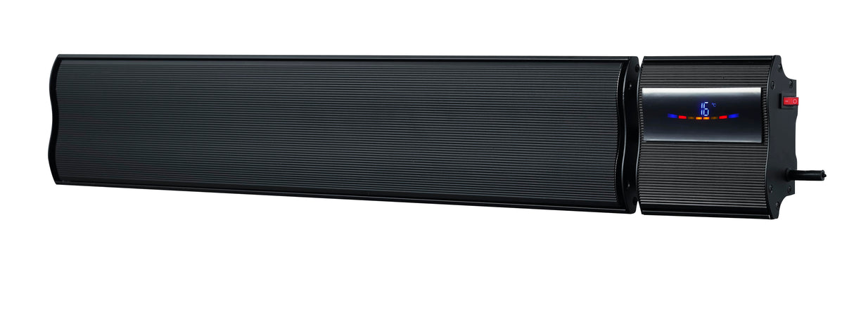 Lotus 2400W Wall Mounted Outdoor Heater with Remote & Wi-Fi 1540x150x215mm