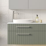 A lifestyle image of Timberline's Lorenzo Basin 500mm White Gloss