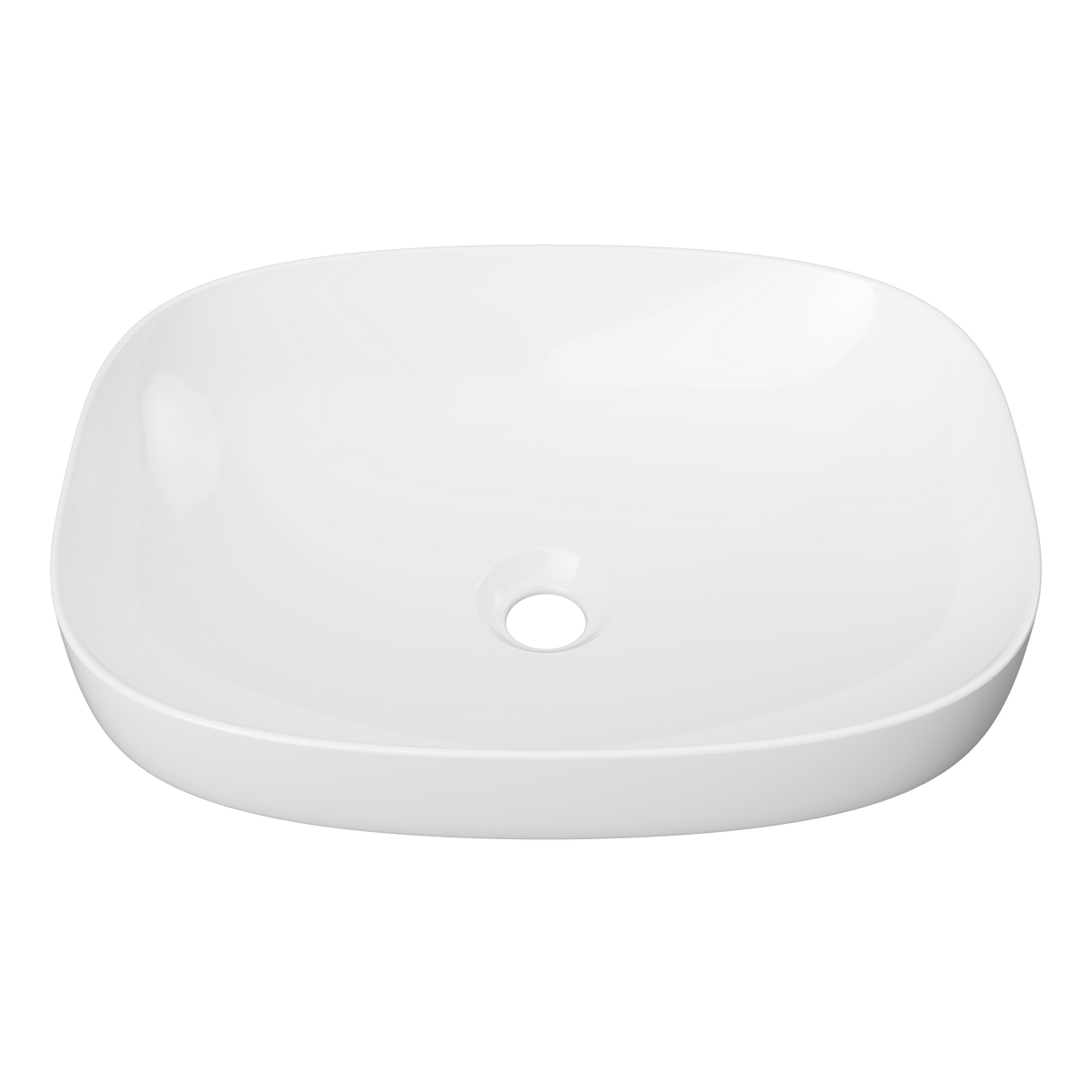 An image of Timberline's Lorenzo Basin 500mm White Gloss