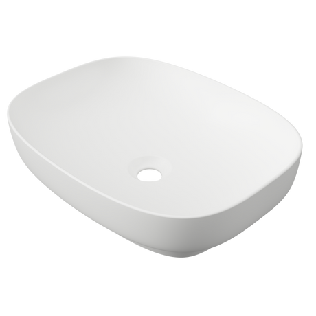 An image of Timberline's Lorenzo Basin 500mm White Matt