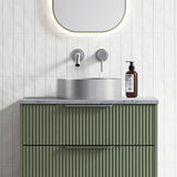 A lifestyle image of Timberline's Luxe Basin 360mm Brushed Nickel