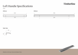 Loft 350mm Gunmetal Handle