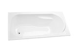Modena 1210 Inset Shower Bath - White