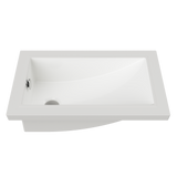 An image of Timberline's Mini Rectangle Undermount Basin 430mm White Gloss