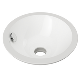An image of Timberline's Mini Round Undermount Basin 260mm White Gloss