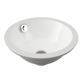 An image of Timberline's Mini Round Undermount Basin 260mm White Gloss