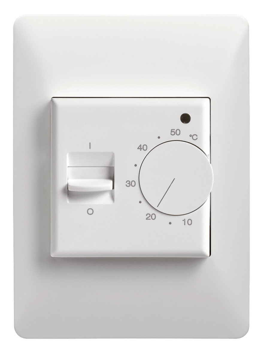 Manual Dial Thermostat 16A Max Load (Floor Sensing Only)