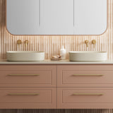 A lifestyle image of Timberline's Myrtle Basin 550mm Ivory Matt