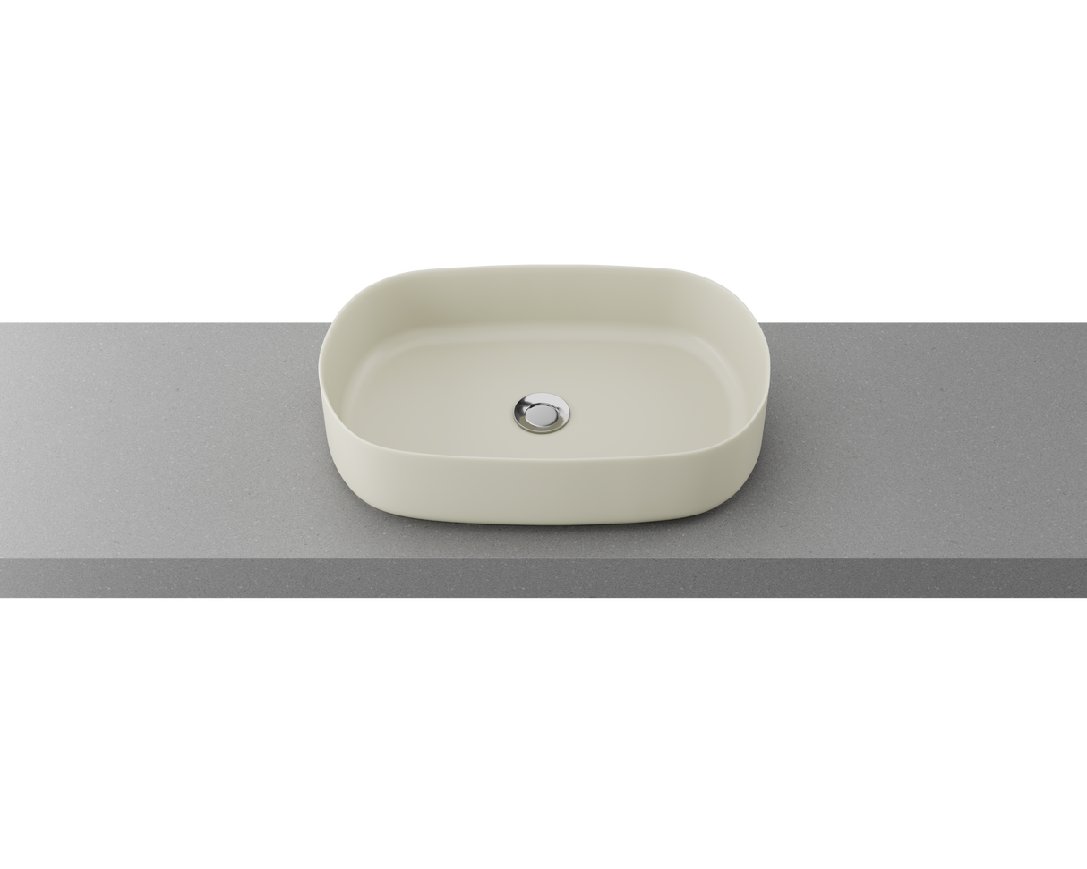 An image of Timberline's Myrtle Basin 550mm Ivory Matt