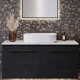 A lifestyle image of Timberline's Myrtle Basin 550mm White Gloss