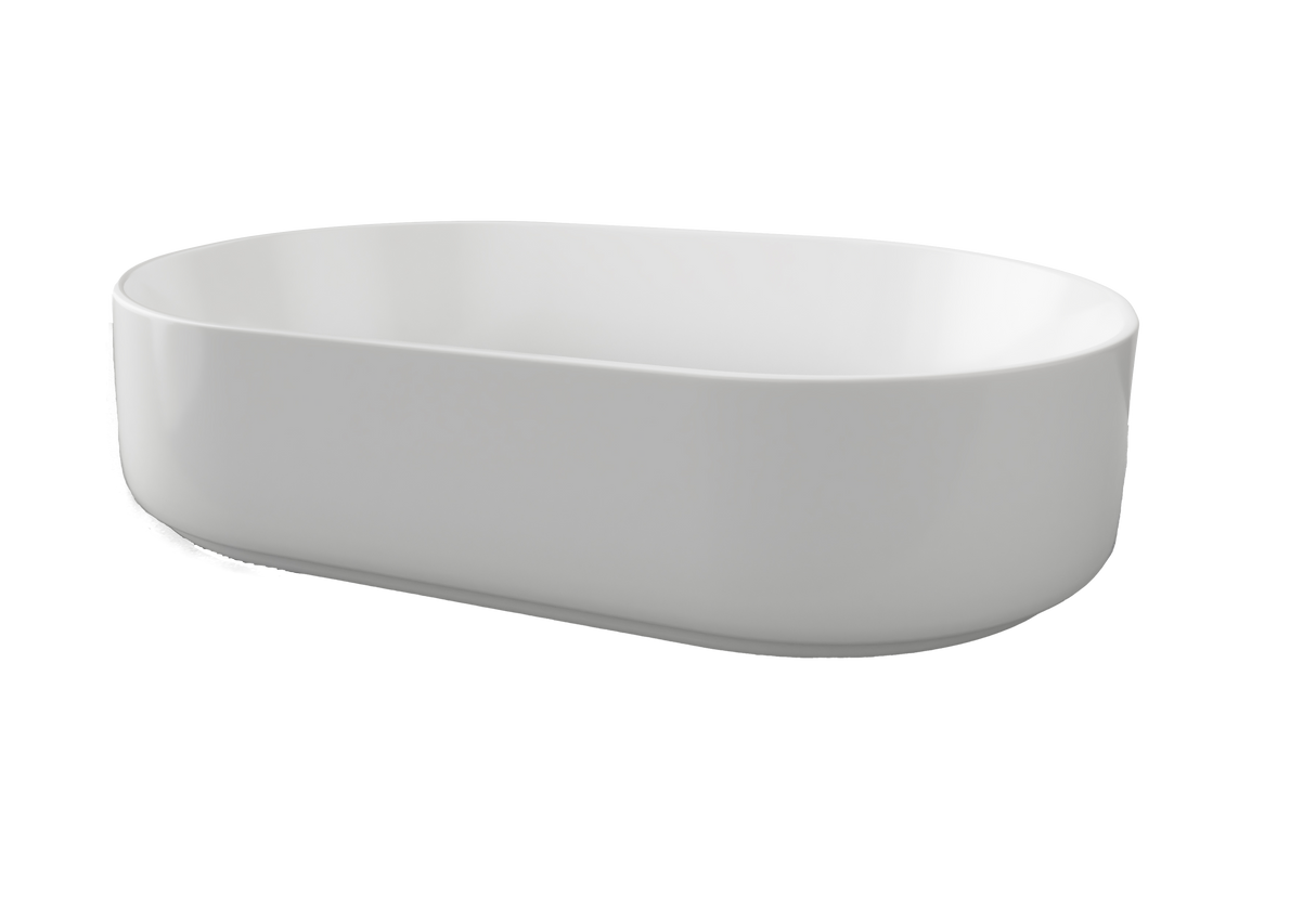 An image of Timberline's Myrtle Basin 550mm White Gloss