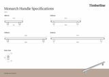 Monarch 435mm Chrome Handle