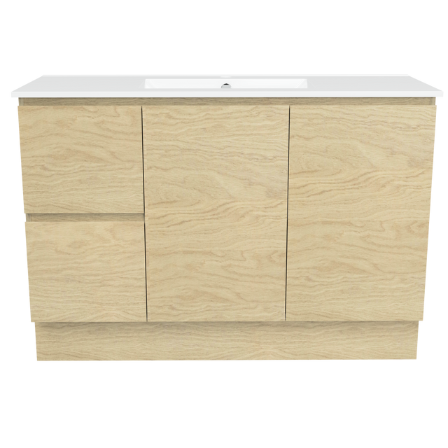 Nevada Vanity 1200mm Centre Bowl Alpha Top Floor standing (NEV-V-1200-C-APH-F)