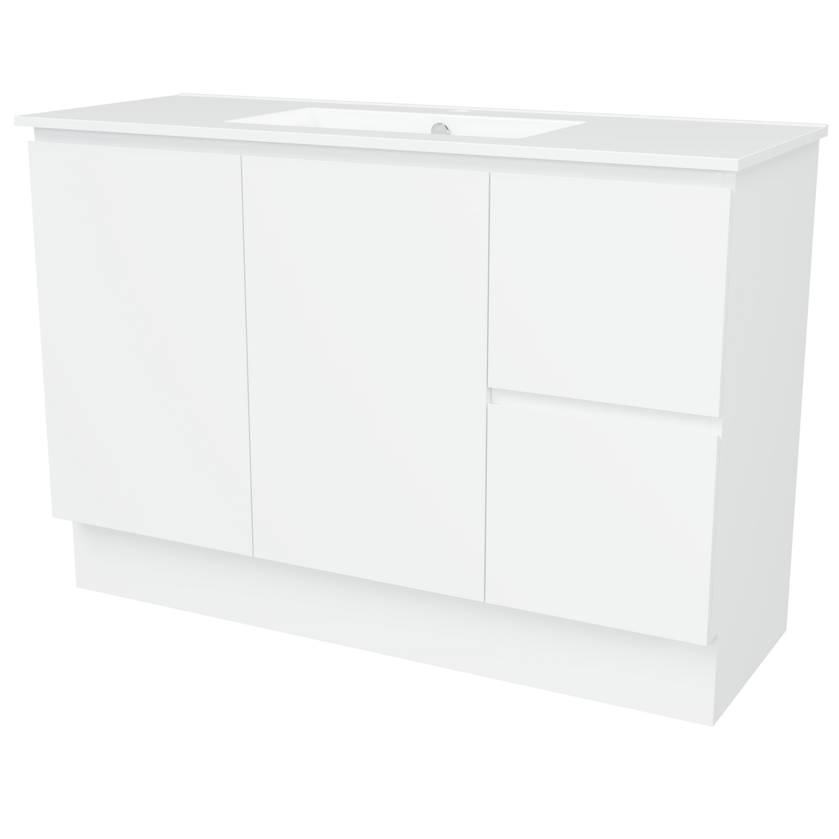 Nevada Vanity 1200mm Centre Bowl Alpha Top Floor standing (NEV-V-1200-C-APH-F)